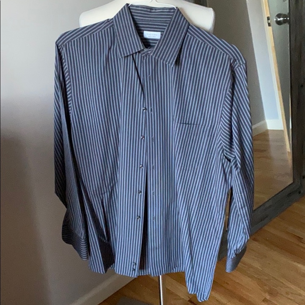 Mazzoni Men’s Grey Striped Shirt